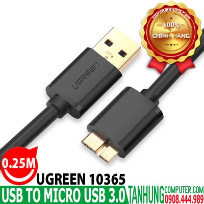 Cáp USB to Micro USB 3.0 cao cấp Ugreen 10365 dài 0.25m
