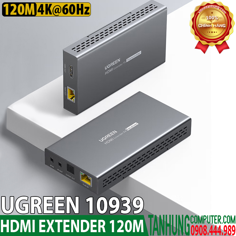 bo-chuyen-hdmi-qua-cap-mang-50m-ho-tro-fullhd-1080p60hz-ugreen-50739