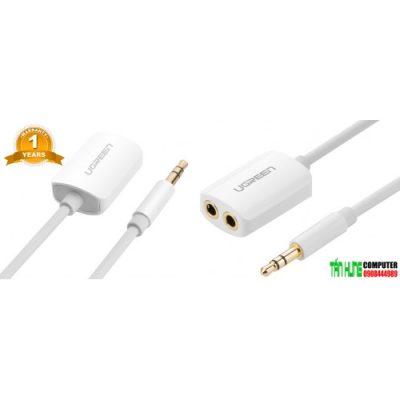 Cáp chia Audio 1 ra 2 đầu 3,5mm chính hãng Ugreen UG 10738