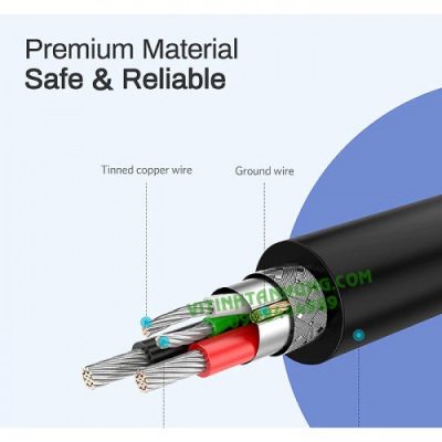 Cáp USB 2.0 to Micro USB, Màu Đen, Dài 0.25m - UGREEN 60134