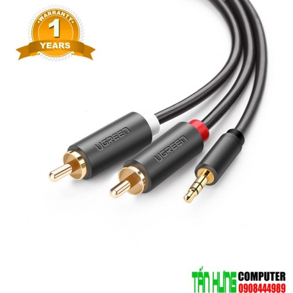 Cáp chuyển đổi audio 3.5 sang AV cao cấp chính hãng Ugreen 10510 dài 2m