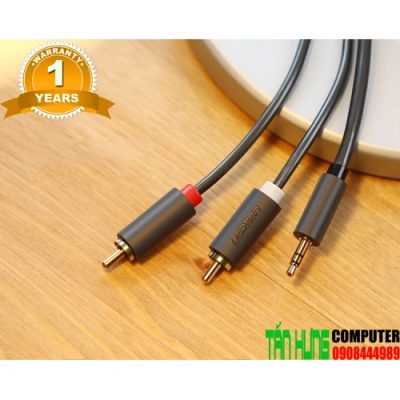 Cáp chuyển đổi audio 3.5 sang AV cao cấp chính hãng Ugreen 10510 dài 2m