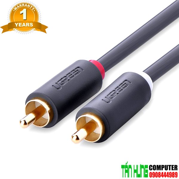 Cáp AV hoa sen 2 đầu RCA 3m cao cap chính hãng Ugreen UG 10519