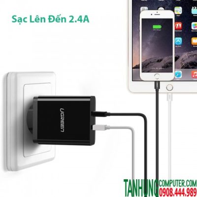 Cáp USB Lightning chuẩn MFi Ugreen 20728 Dài 1M Chính Hãng
