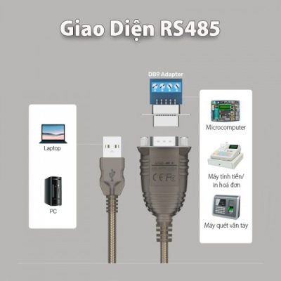 Dây USB to RS485 Unitek Y1081 Chính Hãng Cao Cấp