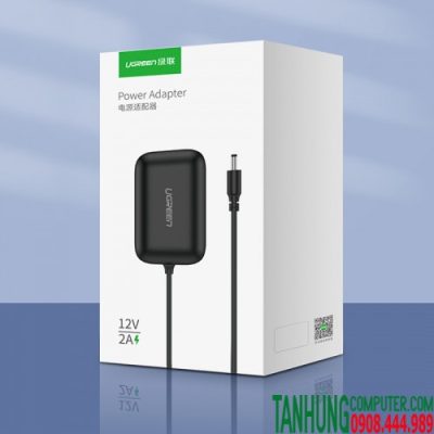 Nguồn 12V/ 2A Ugreen 20359 Kích thước chuôi 5.5mm*2.1mm chính hãng cao cấp
