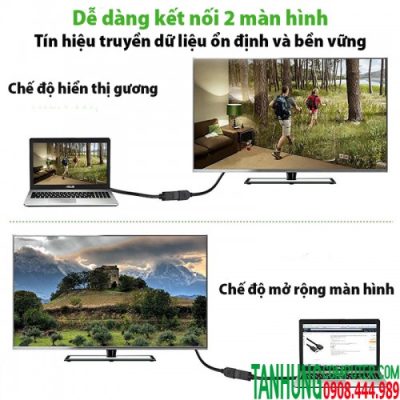 Cáp nối dài Displayport Male to Female 4k x 2k Dài 25cm - UGREEN 20407
