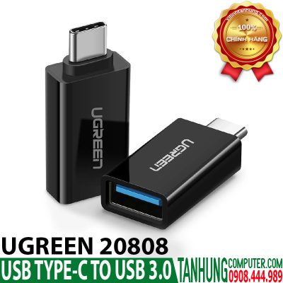 Đầu chuyển Type-C to USB 3.0 Ugreen 20808 chính hãng cao cấp