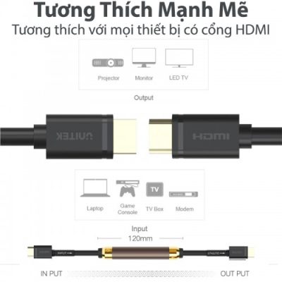 Cáp HDMI (60m) Unitek Y-C 175 (Có chip khuếch đại)