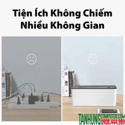 Hộp đựng ổ cắm điện thông minh chống cháy an toàn UGREEN 30398 ( 42.9* 17.9* 15.5cm )