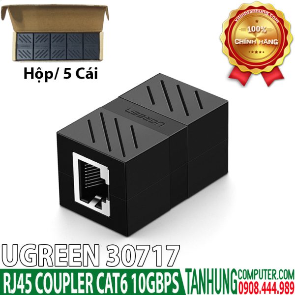 Đầu Nối Dây Mạng Cat6 10Gbps Ugreen 30717 Cao Cấp Chính Hãng (Hộp 5 cái)