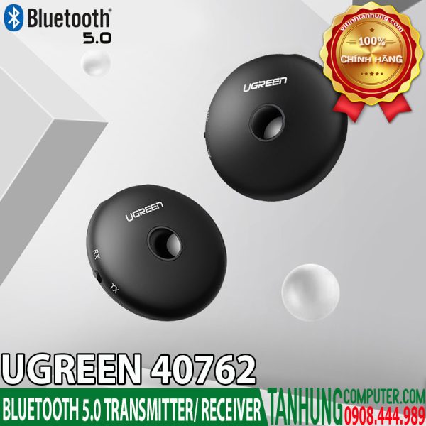 Bộ Thu Phát Music Bluetooth 5.0 Cao Cấp Ugreen 40762, Có APTX