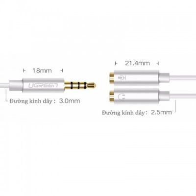 Cáp chia Audio và Microphone Cao Cấp Ugreen 30618