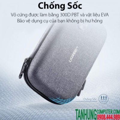 Túi đựng tai nghe, thẻ nhớ, cáp USB chống sốc Ugreen 50903 - Nhỏ Gọn Đa Dụng