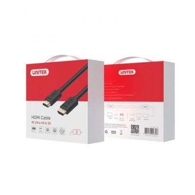 Cáp HDMI UNITEK Y-C 140M dài 5met (4k Ultra HD1.4v & 3D) Chính Hãng