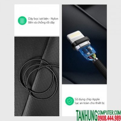 Cáp sạc USB Lightning chuẩn MFi Ugreen 60156 Dài 1M (Vỏ nhôm) Chính Hãng