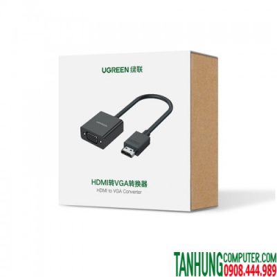 Cáp chuyển HDMI to VGA  Ugreen 60738 Chính hãng cao cấp