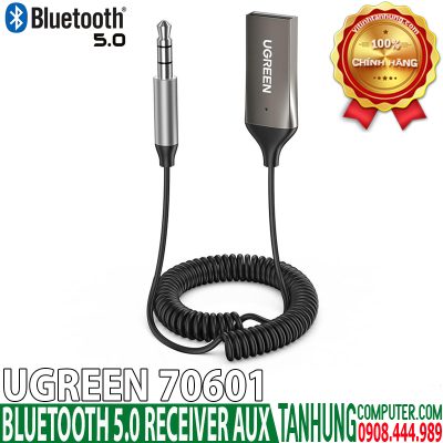 Bluetooth 5.0 Music Receiver Ugreen 70601 Hỗ trợ Mic dùng trên Ôtô cao cấp