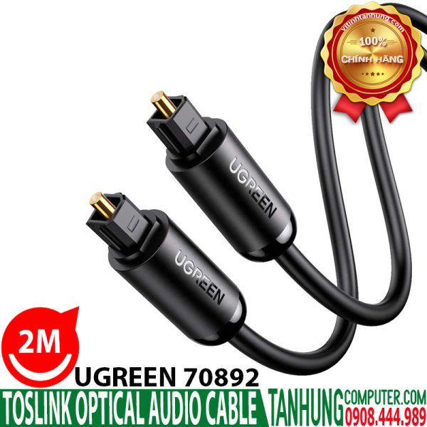 Cáp Quang Audio (Toslink, Optical) Ugreen 70892 dài 2m cao cấp