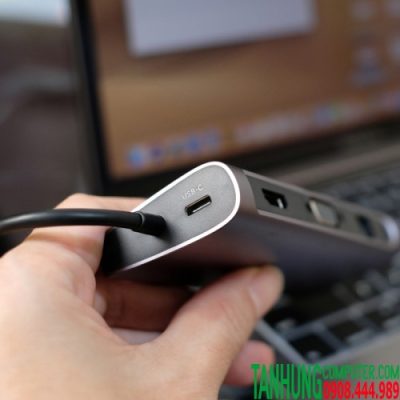 Bộ Chuyển USB C 10 in 1 UGREEN 80133 USB C to 3 USB 3.0+HDMI 4K + VGA + RJ45 Gigabit + SD/TF + Audio 3.5mm + PD Power Delivery