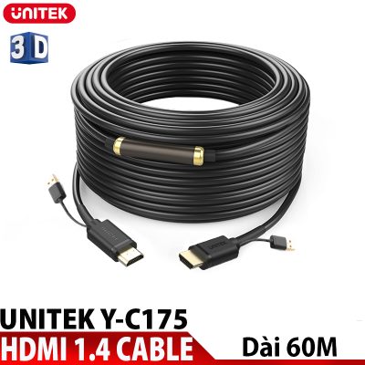 Cáp HDMI (60m) Unitek Y-C 175 (Có chip khuếch đại)