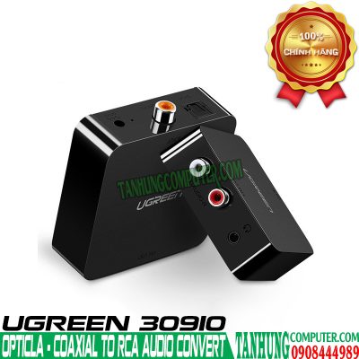 Bộ chuyển đổi Digital Audio sang Analog Audio (Optical to AV) chính hãng Ugreen 30910 (30523)