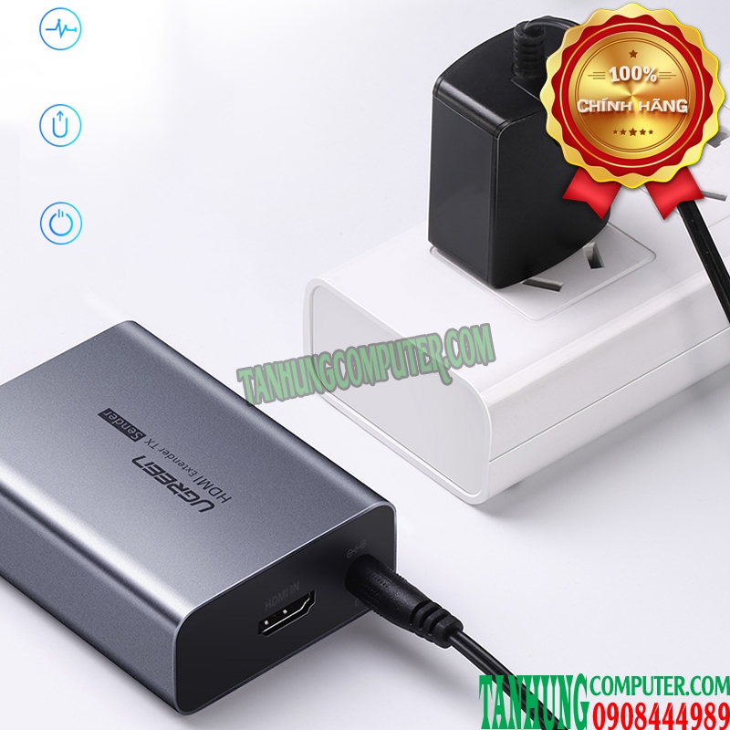 bo-chuyen-hdmi-qua-cap-mang-50m-ho-tro-fullhd-1080p60hz-ugreen-50739