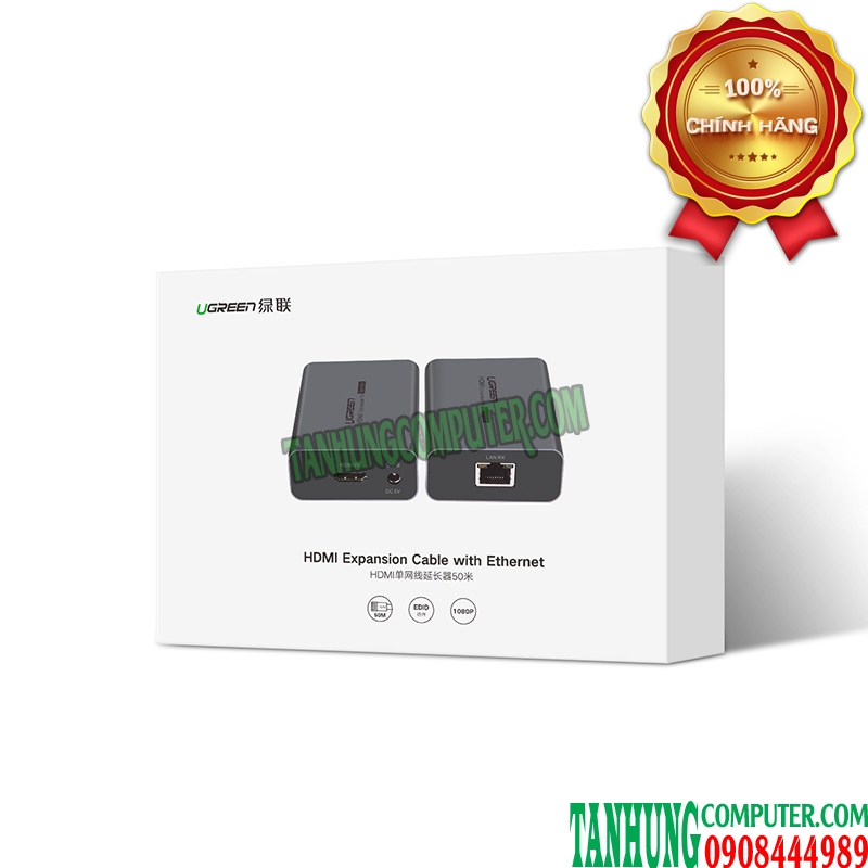 bo-chuyen-hdmi-qua-cap-mang-50m-ho-tro-fullhd-1080p60hz-ugreen-50739