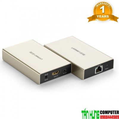 Thiết bị kéo dài HDMI 120M Qua Mạng LAN Cat5e/6 With IR control Ugreen 40283 (Receiver)