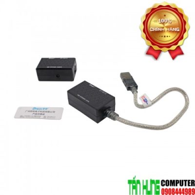 Bộ Kéo Dài USB Qua Đường Dây Mạng 60M Cao Cấp DTECH DT-5015