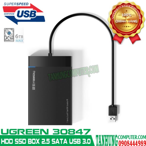 BOX 2,5" SATA HDD - SSD USB 3.0 UGREEN 30847