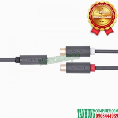 Cáp Chuyển Audio 3.5mm (female) Sang 2 RCA (female) Cao Cấp Ugreen 10562