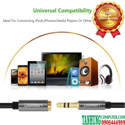 Cáp Audio 3.5mm nối dài 1M5 cao cấp Ugreen 10593