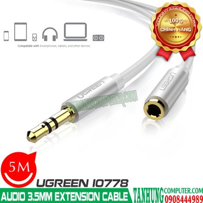 Cáp Audio 3.5mm nối dài 5m cao cấp Ugreen 10778