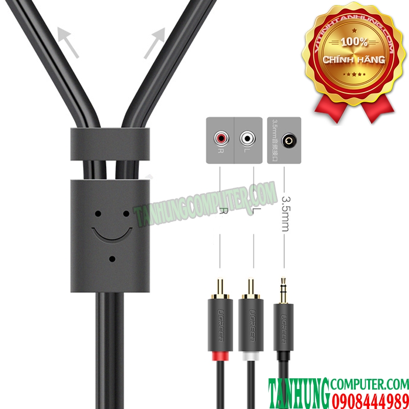 cap-audio-3-5mm-to-2-rca-dai-5m-cao-cap-ugreen-10513