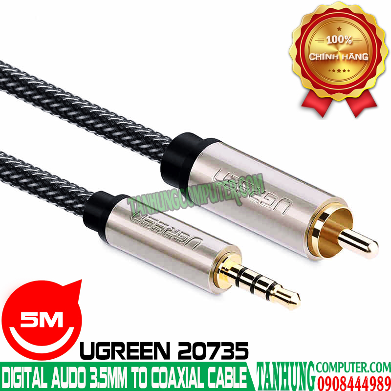 cap-audio-3-5mm-to-coalxial-5m-ugreen-20735