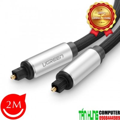 Cáp audio quang (Toslink, Optical) 2M Ugreen 10540 vỏ nhôm