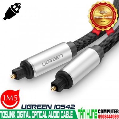 Cáp Audio Quang (Toslink, Optical) 1,5M Ugreen 10542 Vỏ Nhôm