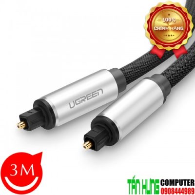 Cáp audio quang (Toslink, Optical) 3M Ugreen 10541 vỏ nhôm