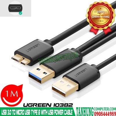 Cáp Chữ Y USB 3.0 to Micro B 3.0 1M Ugreen 10382