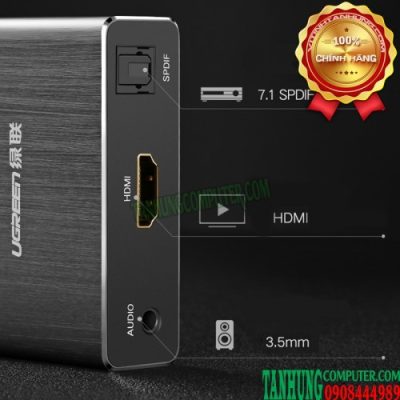 Cáp chuyển HDMI to HDMI + Audio và 1 cổng quang SPDIF 7.1 Ugreen 40281