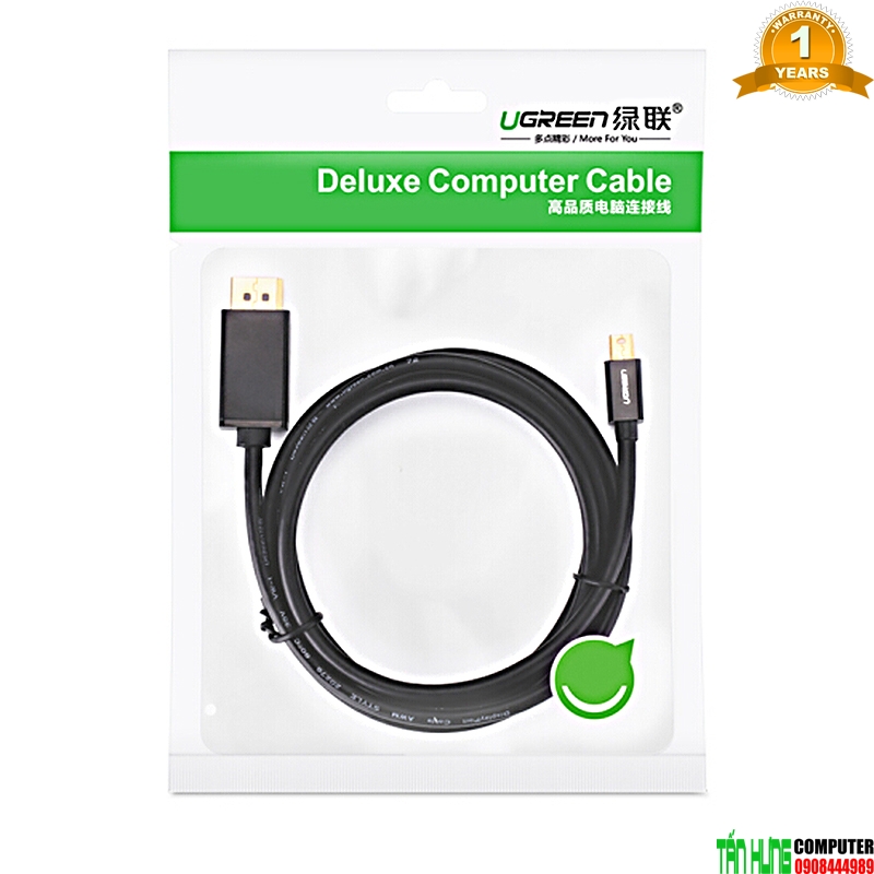 cap-chuyen-mini-displayport-to-displayport-cao-cap-gia-re-ugreen-10477