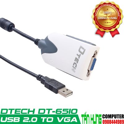 Cáp Chuyển Đổi Tín Hiệu USB Sang VGA D-TECH