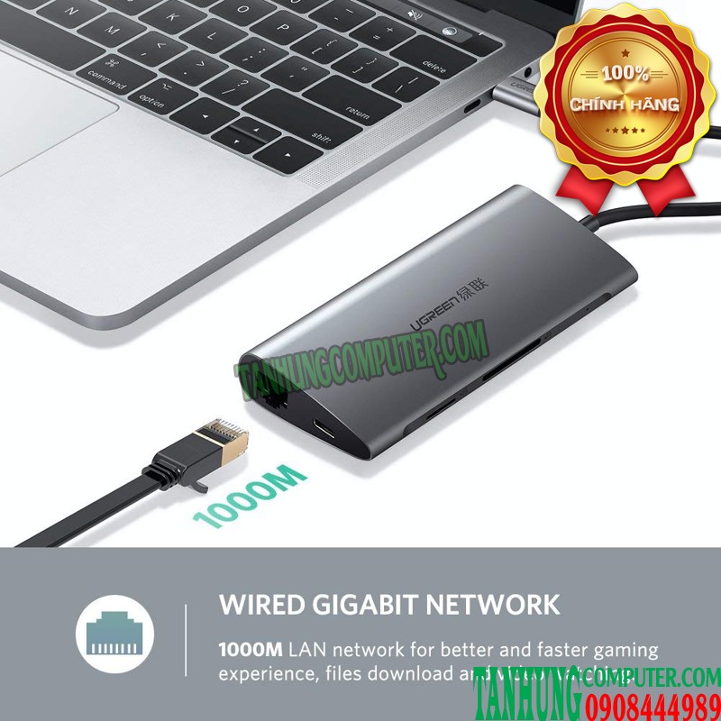 cap-da-nang-usb-c-to-vga-usb-3-0-lan-1gbps-card-reader-ugreen-50539