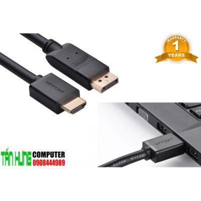 Cáp Displayport 1.2 to HDMI 4Kx2K Ugreen 10239 cao cấp dài 1.5M