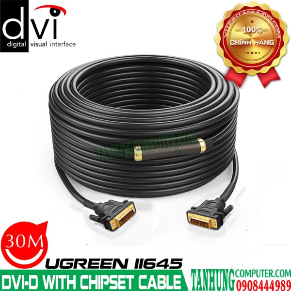 Cáp DVI 24+1 Dài 30M Có Chip Khuếch Đại Cao Cấp Ugreen 11645