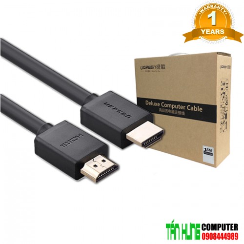 Cáp HDMI dài 15m hỗ trợ Ethernet Full HD Ugreen 10111