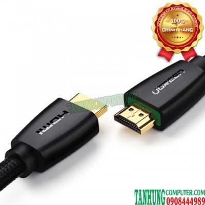 Cáp HDMI 2.0 Dài 2M Cao Cấp Ugreen 40410 Hỗ Trợ 3D 4K