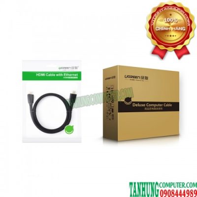 Cáp HDMI 2.0 Dài 2M Cao Cấp Ugreen 40410 Hỗ Trợ 3D 4K