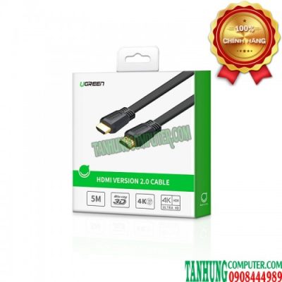 Cáp HDMI 2.0 4K@60Hz Dây Dẹt Siêu Mỏng Dài 2M Ugreen 70159